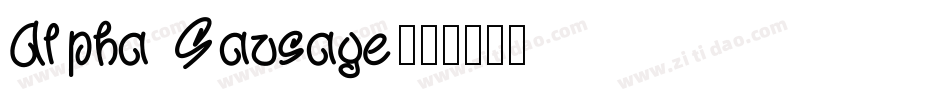 Alpha Sausage字体转换